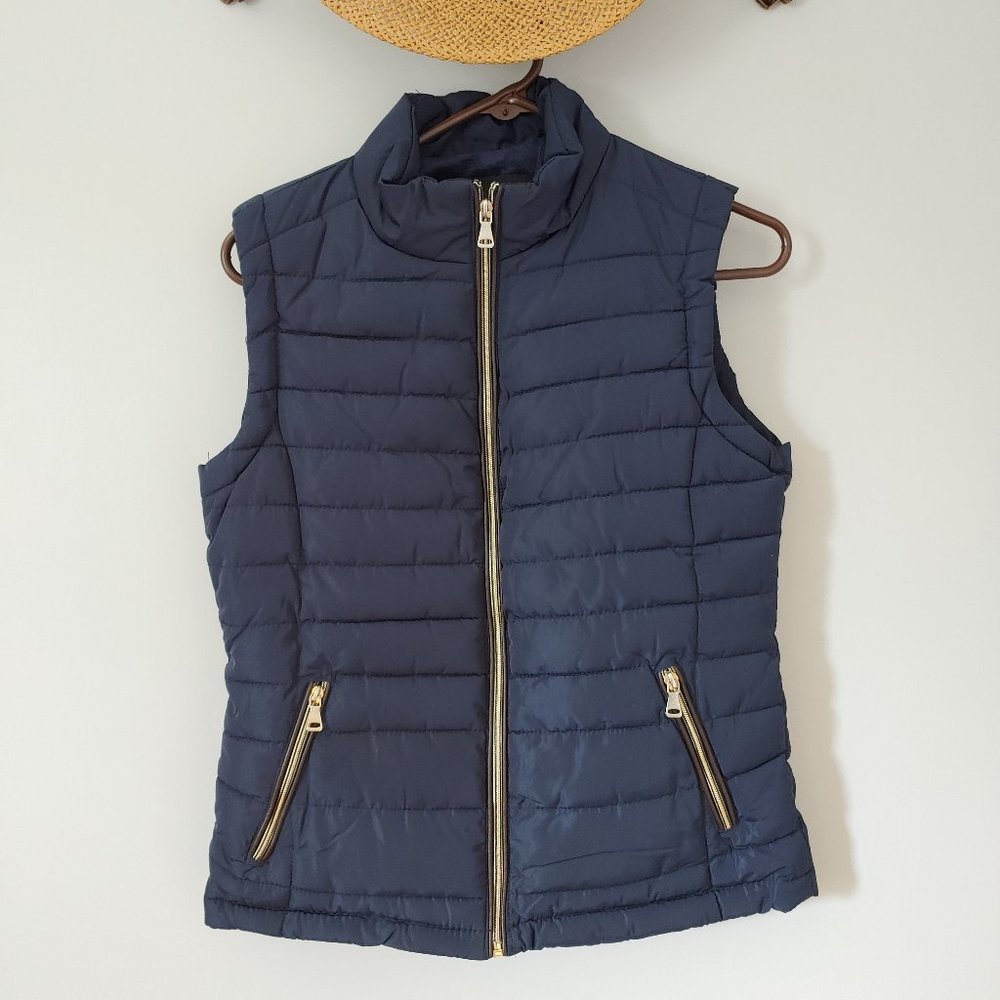 Navy Blue Vest womens small